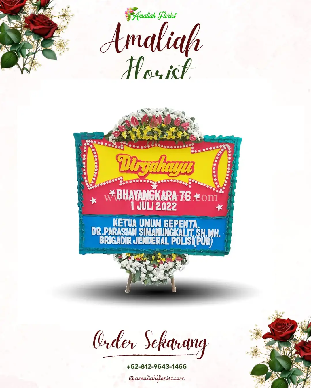 Papan Bunga HUT Ulang Tahun Kebayoran Lama